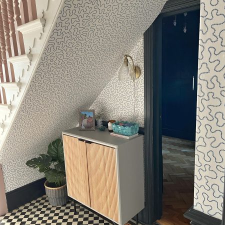 WALLPAPERING A SMALL, AWKWARD CORNER IN OUR HOME