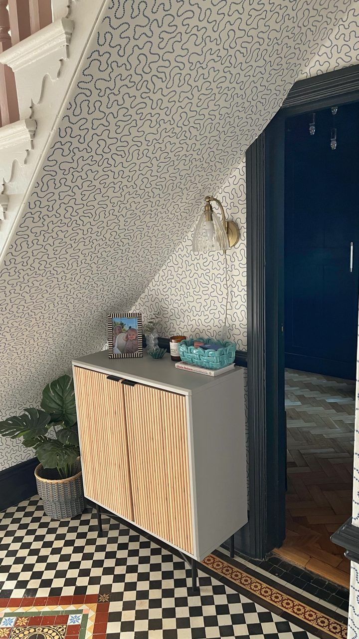WALLPAPERING A SMALL, AWKWARD CORNER IN OUR HOME