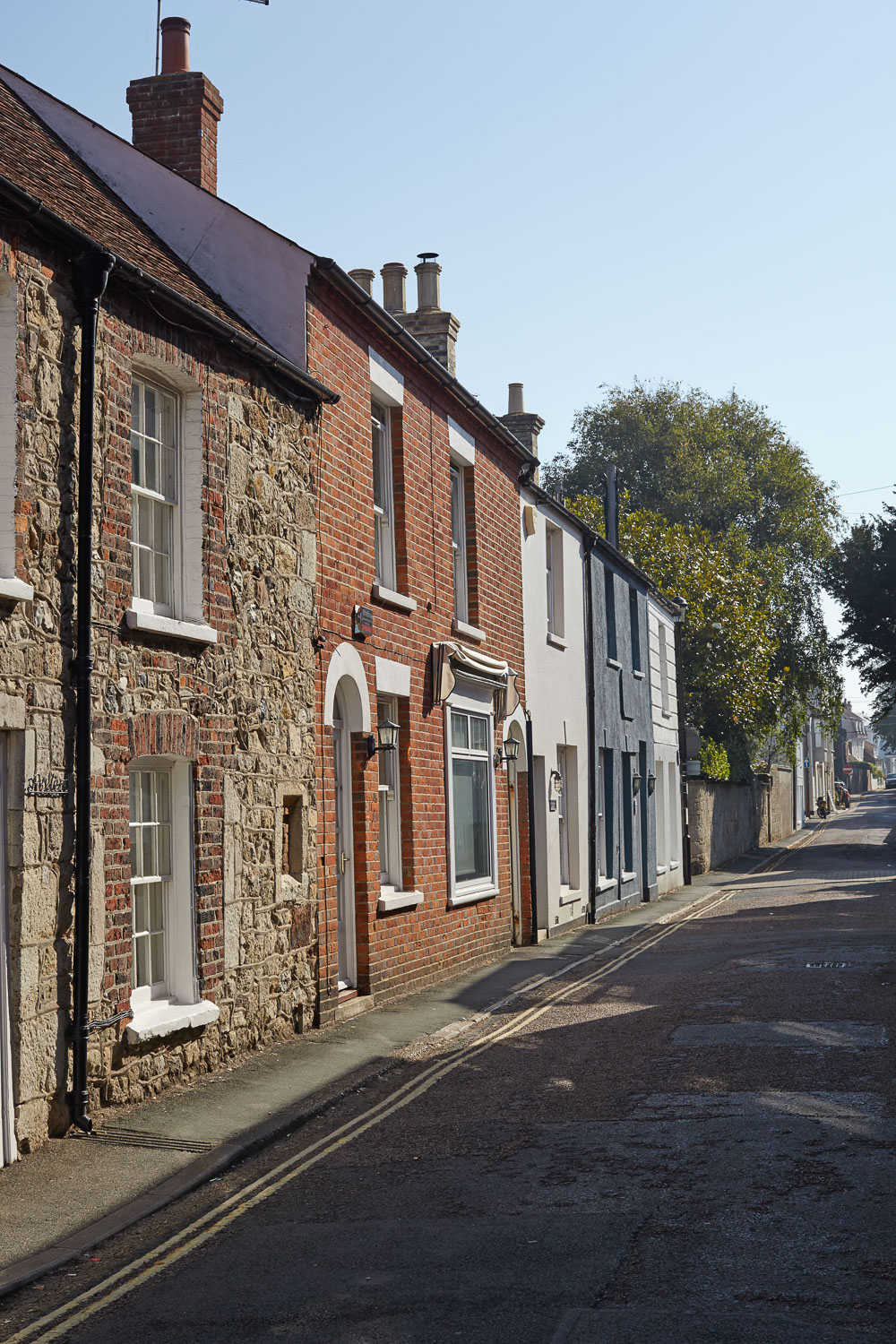 coloured terraced houses