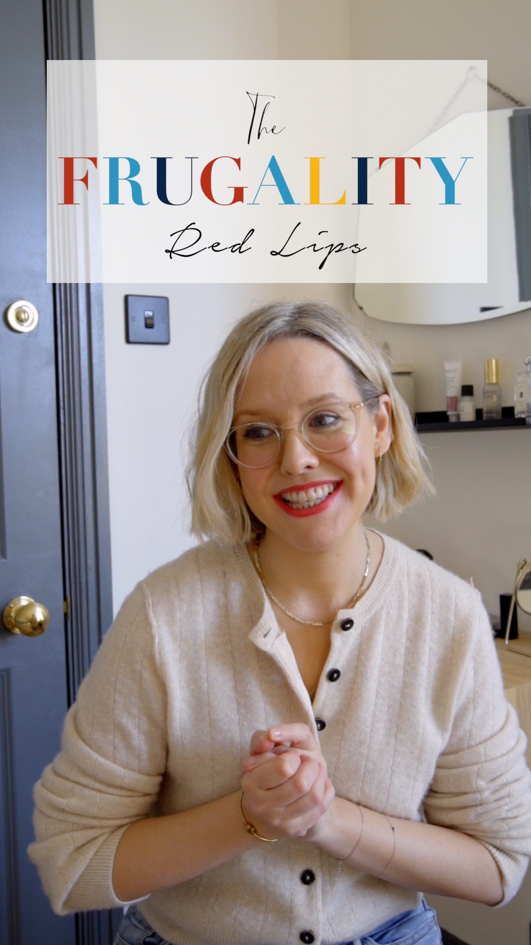 A thumbnail from The Frugality's Red Lip IGTV. 